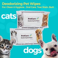 Pets Care Wet Wipes Deodorizing Pet Wipes (80s) Wet Wipes For Cats and Dogs/Pet Wet Tissue Cat and Dog