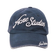 Acne Studios Logo Cap Deep Blue