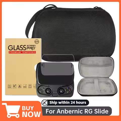 For Anbernic RG Slide Carry Bag & Screen Protector Anti-scratch Hard Shell Protective Cases Portable