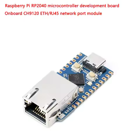 Raspberry Pi Waveshare-RP2040-ETH Development Board, Onboard CH9120 ETH/RJ45 Ethernet Port Module, S