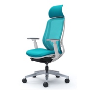 OKAMURA เก้าอี้รุ่น SYLPHY EXTRA HIGH BACK ALUMINIUM BASE BLUE GREEN เก้าอี้ทำงาน Ergonomic Chair