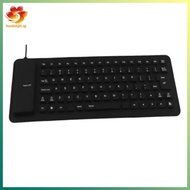 [hzsdakjjh.] Silicone Mute Soft Keyboard 85-Key Computer Keyboard USB Wired Keyboard
