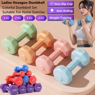 3H Dumbbell Hexagon Wanita | Lady’s Dumbbell untuk Senaman Rumah & Gym | Home Weight Train Workout