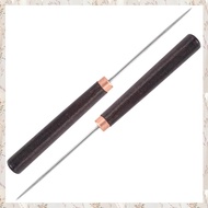 (MDQS) 2 Pcs Awl Tool with Wooden Handle Leather Awl Punch Tool Slender Scratch Awl Awl Repair Tool