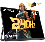 UPERFECT 16inch 2.5K 2560*1600 portable monitor 240hz gaming monitor with speaker and vesa holes for