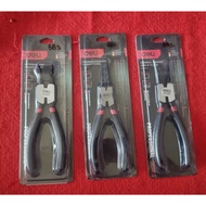 Bent Open Pliers Straight Close/ Straight Open 7" Deli/