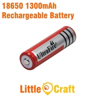 18650 3.7V 1300mAh Li-Ion Rechargeable Battery