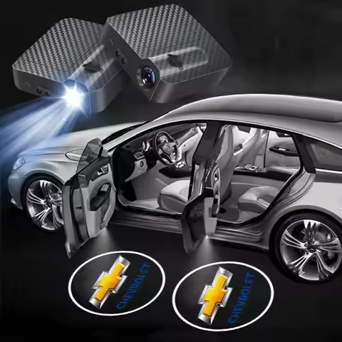 Car Door LED HD Welcome Courtesy Shadow Projector Lamp Car Logo Light For Chevrolet Silverado Impala