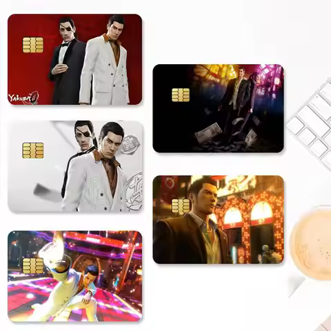 Game Y-Yakuza Z-0-S Credit Card Stickers Skin for Bank Debit Decorative Protection 4PCS Decal Anti-s