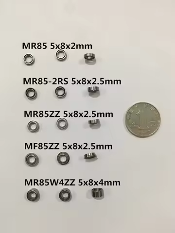 10pcs Mini Bearing MR85ZZ MR85-2RS 675ZZ L-850ZZ MF85ZZ 5x8x2.5mm MR85 MR85W4ZZ Ball Bearing Flange 