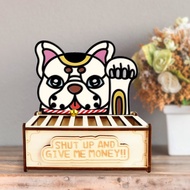 巨大招財犬(法鬥) 賽錢箱 手工彩繪 可客製字句 開運存錢筒