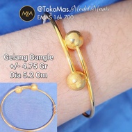 Gelang Tinju emas kuning 700 kadar 17k