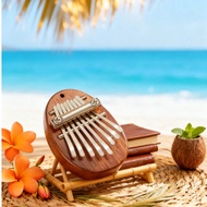 1PC/7CM Mini Kalimba, 8-Key Kalimba, Solid Wood Finger Piano, Portable Music Thumb Piano, Finger Pia