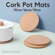 [SG Stock] Cork Pot Mat Placemat Coaster | 10cm 16cm 19cm
