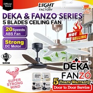 🔥HOT🔥DEKA F5DC PRO DC Fan 56" | VDC88 FANZÓ TURBO HUNTER DE-AIRE AR10 Ceiling Fan with Remote SIRIM 