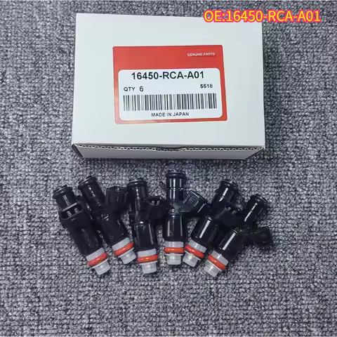 High quality New For 1/4/6PCS 16450-RCA-A01 Fuel Injector Nozzle Honda Accord Acura TL 3.2 2004-08 M