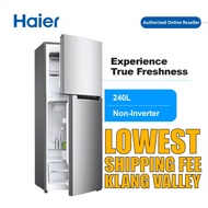 HAIER - REFRIGERATOR (Peti Sejuk), 2 PINTU, 240 LITER, (Model: HRF-238H) [WARRANTY 2 TAHUN]