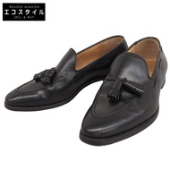 รองเท้าโลฟเฟอร์หนังลูกวัวมือสอง ยี่ห้อ Crockett & Jones รุ่น CAVENDISH2 ประดับพู่ สำหรับผู้ชาย สีดำ 