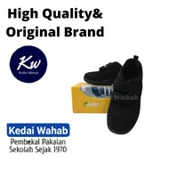 (KW) Kasut Sekolah Hitam Strap Brand Pallas Budak Sekolah Rendah 205-0165BK