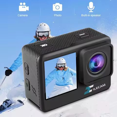 4K UHD Bicycle Video Recording Camera 1080P 30FPS 2.0 Inch IPS Screen Underwater Camera Anti-Shake 1