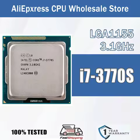 Intel Core i7-3770S 3.1GHz 4 Cores 8 Threads 65W i7 3770S Computer CPU Processor Server LGA 1155