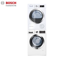 BOSCH博世 活氧洗衣機＋Heat pump dryer滾筒熱泵速效乾衣機 WAX32LH0TC＋WTW87MH0TC_廠商直送