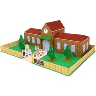 DIY Papercraft Diorama School Building