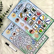 Five Senses - A4 Laminated activity