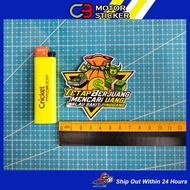 TETAP BERJUANG MENCARI UANG STIKER MOTOR / M460