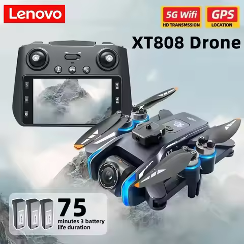 Lenovo XT808 GPS Drone 4K Professional HD Dual Camera Dron Brushless Motor 5G WIFI FPV Foldable RC Q