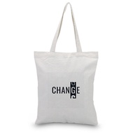 factory Canvas Tote Bag Funny Text Pattern Shopping Bag Daily Use Custom Print Logo Text DIY Eco Eco