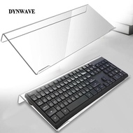 [Dynwave2] Keyboard Rack Acrylic Clear Comfortable Keyboard Storage Tilt PC Keyboard Riser Keyboard Tray Holder for Daily Use Home Desk
