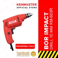 Kenmaster Bor Impact 10MM Electric Drill KM-603R 350Watt REVERSIBLE - Bolak Balik