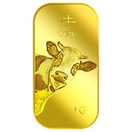 HA5 Puregold 1g Golden Cow Gold Bar l 999.9 Pure Gold