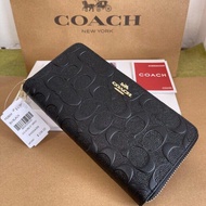 กระเป๋าสตางค์กระเป๋าสตางค์ยาว C บูน COACH F53834 กระเป๋าสตางค์หนังกระเป๋าสตางค์ซิป