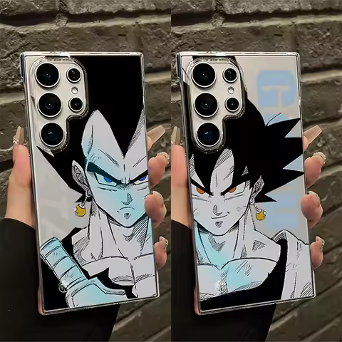 D-Dragons-G-Goku-Balls Clear Cover Case for Samsung Galaxy S22 Ultra S25 S23 Plus S21 S20 FE S24 FE