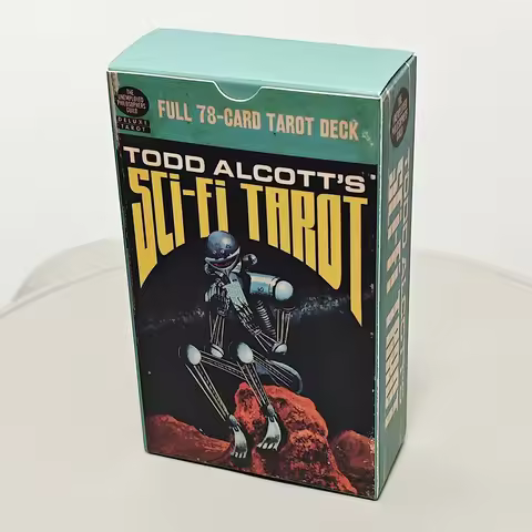 12*7cm Todd Alcott's Sci-Fi Tarot Science-Fiction-themed Tarot Deck 78 Pcs Tarot Cards Based on Ride