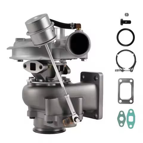 T3 T04e Upgraded Billet Universal GEN2 Turbo V-band Flange A/r.63 Turbine