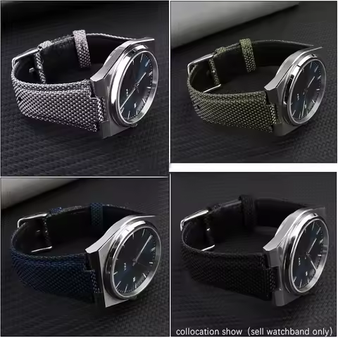 For 1853 Tissot Men's watch Super Player PRX Series T137.410 modified nylon leather watchband 26-12m