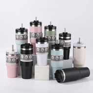 (600ml/890ml)TUMBLER THERMAL CUP WITH STRAW 304 STAINLESS STEEL THERMOS CUP MUG VACUUM TUMBLER  WATE