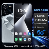 Pova 5 Pro 4G/5G Smartphone 6.8 Ultra Clear Screen Memory 12GB RAM+512GB ROM Android 13 Camera 50MP+108MP