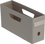 Lihit Lab F290-27 Roomy Box File, Low Type, A4, 2/3, Gray