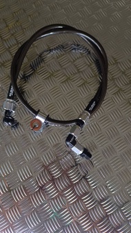 สายเบรค สายถัก สายดิสก์หน้า หัว 90/45 องศา ยาว 22/26/33/42 นิ้ว SC SIAM คุณภาพ สายเบรคแท้ สายเบรคถัก