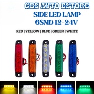 6SMD SIDE LAMP SMALL MARKER LIGHT 12V 24V LAMPU LED KERETA LED 12V LAMPU LED SPORT LIGHT LORI LED 24
