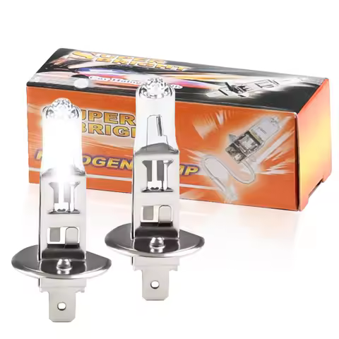 2Pcs 12V 55W / 65W Llight 4300k Warm White Bulbs Headlight Car Halogen Lamps Source Parking H1 H3 H4