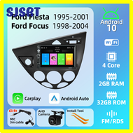 SJSRT วิทยุติดรถยนต์ 2 Din Android Stereo สําหรับ Ford Fiesta 1995-2001 Focus Mk1 1998-2004 เครื่องเล่นมัลติมีเดียในรถยนต์ Carplay Car Radio Head Unit FGBFE