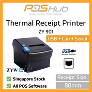 ZYWELL ZY901 80mm Thermal Receipt Printer (USB+LAN+Serial) pos system receipt printer
