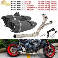 Slip On For Yamaha MT09 MT-09 Tracer 9 900 GT XSR900 2020 - 2023 Motorcycle Exhaust System Front Lin