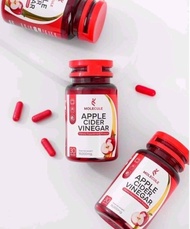 Apple cider vinegar molecule แอปเปิ้ลไซเดอร์แบบเม็ดทานง่ายกระปุกแดง (1 กป )