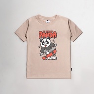 Otsky X My Universe Kaos Anak Logo Panda Skate Cream Cotton 30s X PND003